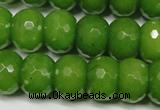 CCN2111 15.5 inches 12*16mm faceted rondelle candy jade beads