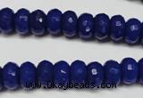 CCN2120 15.5 inches 6*10mm faceted rondelle candy jade beads