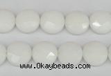 CCN2230 15.5 inches 12mm faceted coin candy jade beads wholesale
