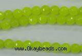 CCN2262 15.5 inches 6mm faceted round candy jade beads wholesale