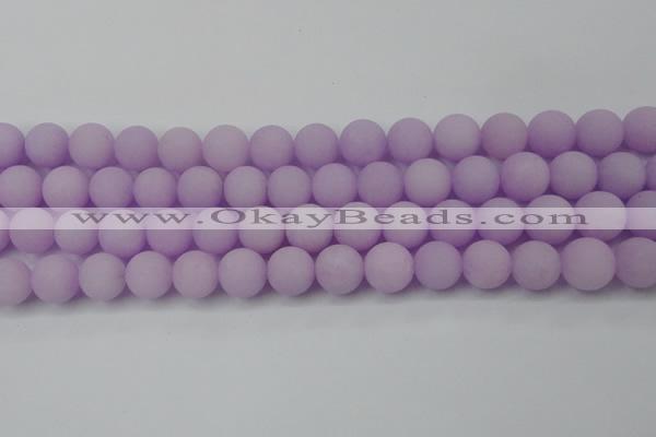 CCN2461 15.5 inches 10mm round matte candy jade beads wholesale
