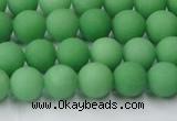 CCN2538 15.5 inches 8mm round matte candy jade beads wholesale