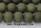 CCN2547 15.5 inches 12mm round matte candy jade beads wholesale