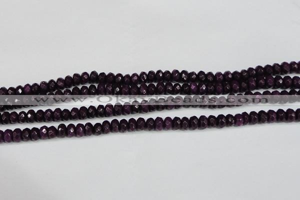 CCN4164 15.5 inches 5*8mm faceted rondelle candy jade beads