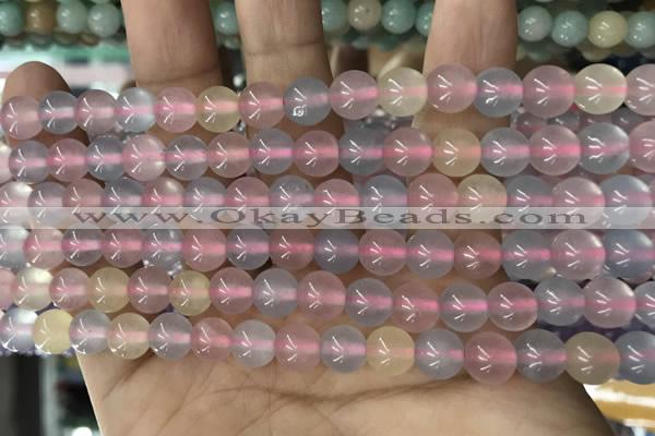 CCN5491 15 inches 8mm round candy jade beads Wholesale
