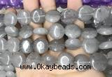 CCN5861 15 inches 15mm flat round candy jade beads Wholesale