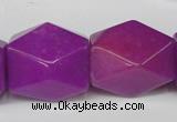 CCN671 15.5 inches 18*25mm faceted nuggets candy jade beads