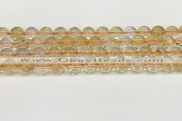 CCR347 15.5 inches 10mm round natural citrine beads wholesale