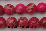 CDE2015 15.5 inches 12mm round dyed sea sediment jasper beads