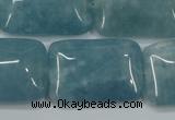 CEQ177 15.5 inches 22*30mm rectangle blue sponge quartz beads