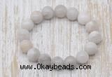 CGB5347 10mm, 12mm round white crazy lace agate beads stretchy bracelets