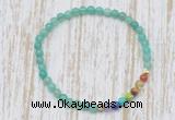 CGB7030 7 chakra 4mm peafowl agate beaded meditation yoga bracelets