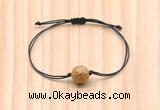 CGB9927 Fashion 12mm picture jasper adjustable bracelet jewelry