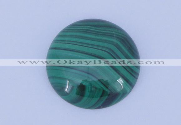 CGC17 20pcs 6mm flat round natural malachite gemstone cabochons