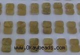CGC203 10*14mm rectangle druzy quartz cabochons wholesale
