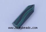 CGC43 10*30mm faceted column natural malachite gemstone cabochons