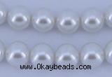 CGL05 5PCS 16 inches 12mm round dyed glass pearl beads wholesale