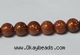 CGS51 15.5 inches 8mm round goldstone beads wholesale