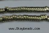 CHE930 15.5 inches 1*2*3mm oval plated hematite beads wholesale