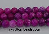 CHM228 15.5 inches 4mm round dyed hemimorphite beads wholesale