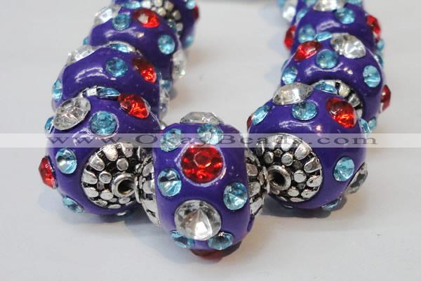 CIB105 17mm round fashion Indonesia jewelry beads wholesale