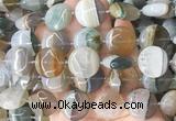 CIBS63 15 inches 20mm coin Agate gemstone beads wholesale