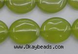 CKA248 15.5 inches 18*22mm oval Korean jade gemstone beads