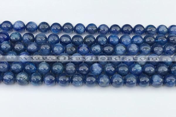 CKC791 15 inches 8mm round blue kyanite beads wholesale