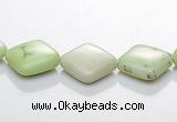 CLE14 rhombic 10*10mm lemon turquoise gemstone beads Wholesale