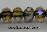 CLG43 14 inches 8*10mm faceted rondelle handmade lampwork beads