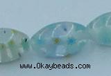 CLG615 3PCS 16 inches 10*16mm rice lampwork glass beads wholesale