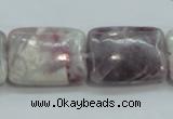 CLI64 15.5 inches 18*25mm rectangle natural lilac jasper beads wholesale