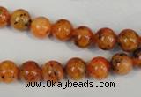 CLJ221 15.5 inches 8mm round dyed sesame jasper beads wholesale