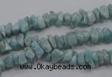 CLR31 15.5 inches natural larimar gemstone chip beads wholesale