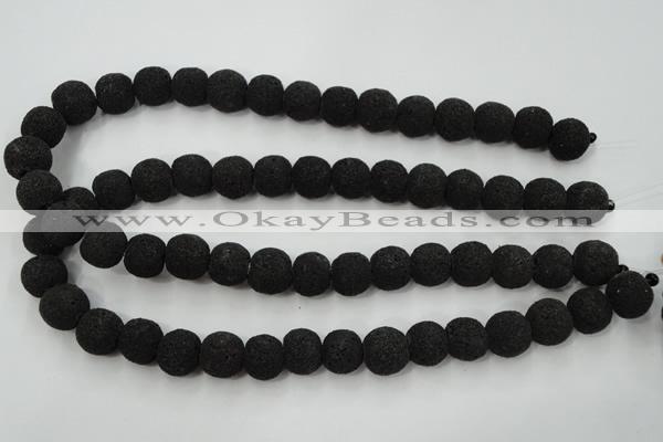 CLV381 15.5 inches 14mm ball dyed lava beads wholesale