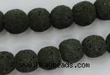 CLV385 15.5 inches 12mm ball dyed lava beads wholesale