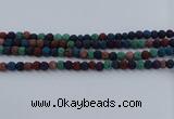 CLV521 15.5 inches 6mm round mixed lava beads wholesale