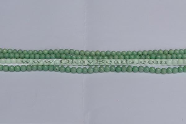 CMJ281 15.5 inches 4mm round Mashan jade beads wholesale