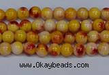 CMJ645 15.5 inches 4mm round rainbow jade beads wholesale