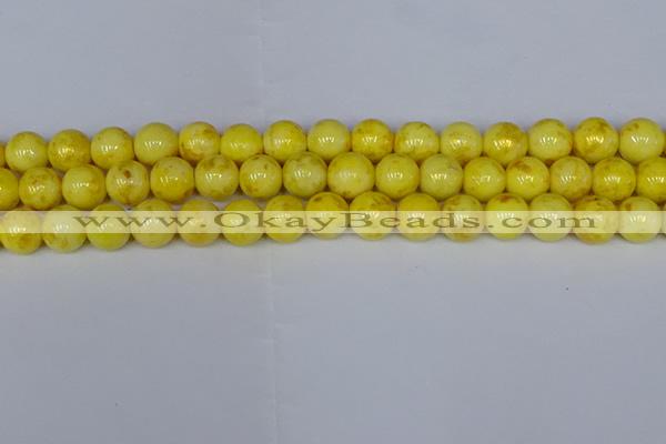 CMJ907 15.5 inches 8mm round Mashan jade beads wholesale