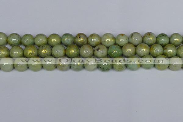 CMJ983 15.5 inches 10mm round Mashan jade beads wholesale