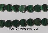 CMN261 15.5 inches 8*8mm heart natural malachite beads wholesale