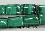 CMN444 15.5 inches 13*18mm rectangle natural malachite beads