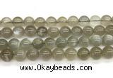 CMS2296 15 inches 10mm round grey moonstone beads wholesale
