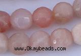 CMS353 15.5 inches 16mm faceted round natural pink moonstone beads
