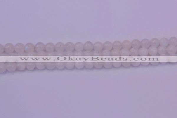 CMS642 15.5 inches 8mm round white moonstone beads wholesale