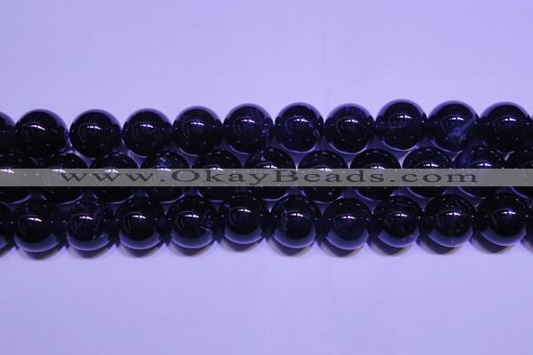 CNA555 15.5 inches 14mm round A grade natural dark amethyst beads