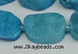 CNG7025 15.5 inches 20*28mm - 25*35mm freeform druzy agate beads