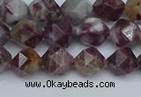CNG7410 15.5 inches 6mm faceted nuggets tourmaline beads