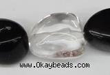 CNG79 15.5 inches 10*20mm - 20*30mm nuggets crystal & agate beads